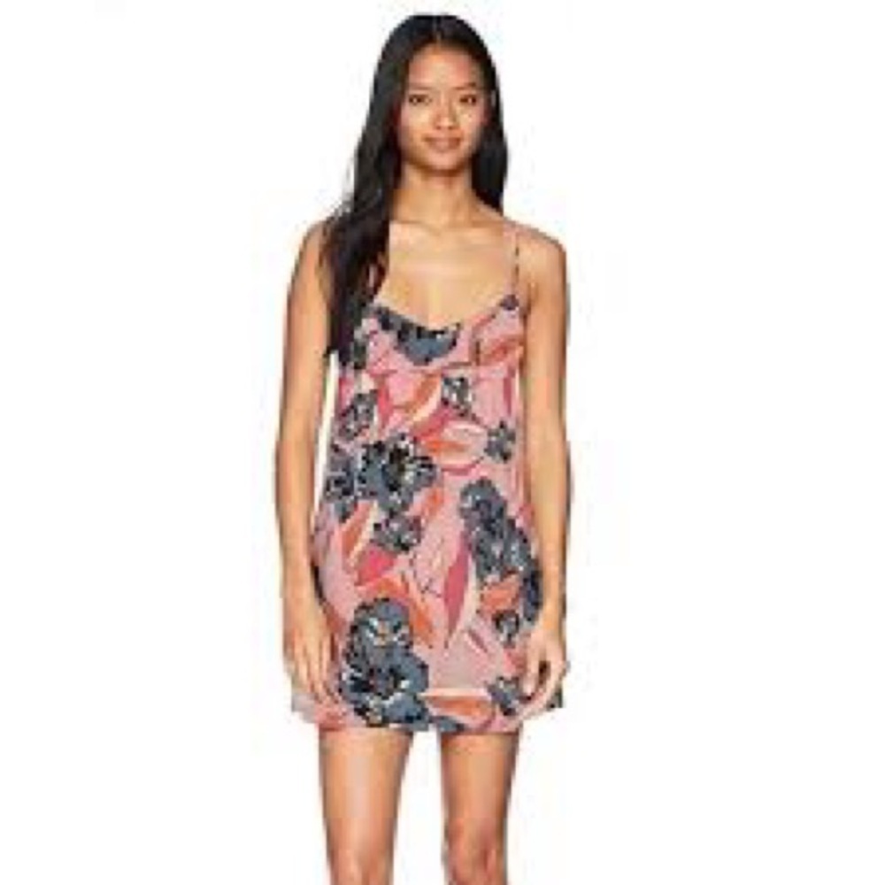 Billabong Florida fever Pink and Blue Floral Dress
